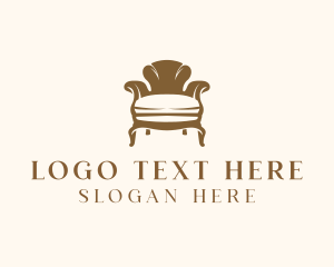 Furniture - Sofa Seat Furniture logo design