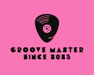 DJ Vinyl Pick logo design