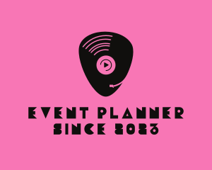 Nightclub - DJ Vinyl Pick logo design