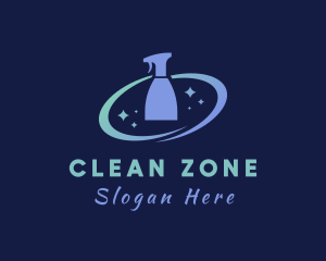 Clean Sanitary Spray logo design