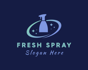 Clean Sanitary Spray logo design