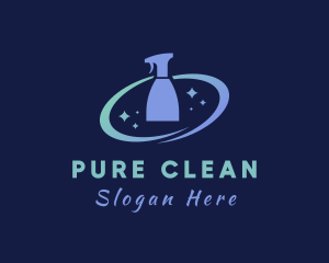 Clean Sanitary Spray logo design