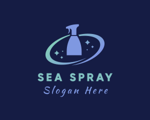 Clean Sanitary Spray logo design