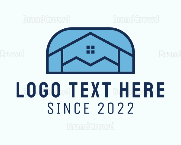 House Roofing Construction Logo