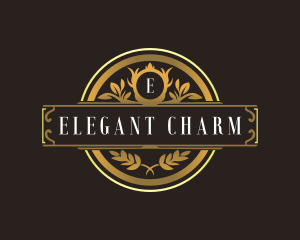 Floral Elegant Crest logo design