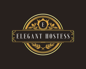 Floral Elegant Crest logo design