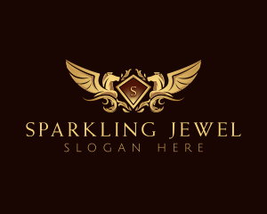 Luxury Pegasus Wings logo design