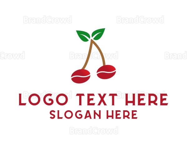 Coffee Cherry Fruit Logo