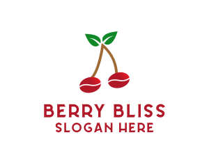 Coffee Cherry Fruit logo design