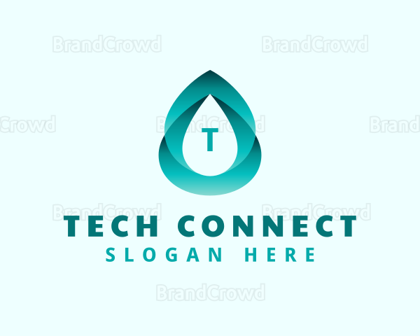 Gradient Water Liquid Logo