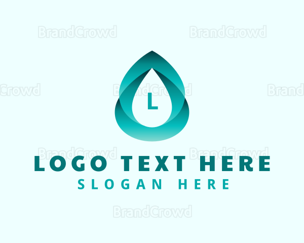 Gradient Water Liquid Logo