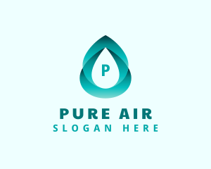 Gradient Water Liquid logo design