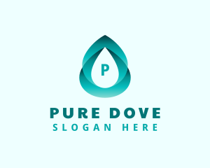 Gradient Water Liquid logo design