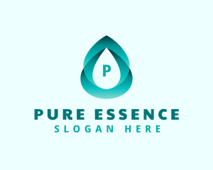 Gradient Water Liquid logo design