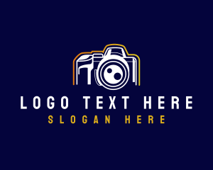 Movie - Camera DSLR Lens logo design