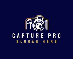 Camera DSLR Lens logo design