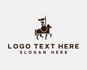 Law Firms - Horse Knight Medieval logo design