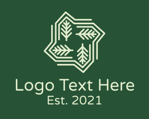 Ecologicial - Garden Park Leaves logo design