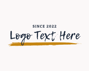 Brush - Texture Urban Wordmark logo design
