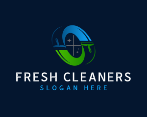 Wiper Squeegee Cleaner logo design