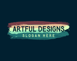 Art Brushstroke Business logo design