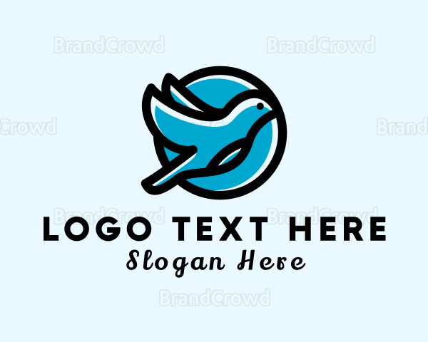 Elegant Flying Bird Logo