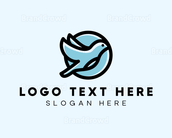 Elegant Flying Bird Logo