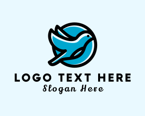 Wildlife Conservation - Elegant Flying Bird logo design