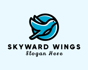 Flying - Elegant Flying Bird logo design