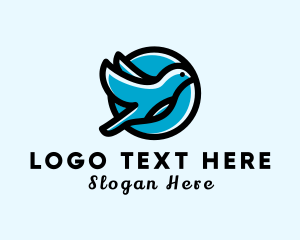 Flight - Elegant Flying Bird logo design
