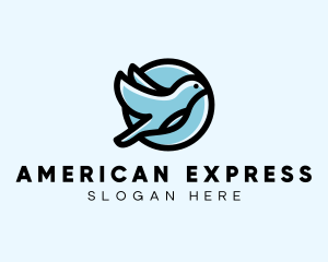 Elegant Flying Bird logo design