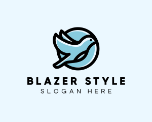 Elegant Flying Bird logo design