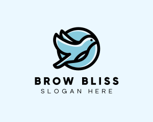 Elegant Flying Bird logo design