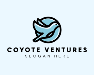 Elegant Flying Bird logo design