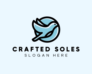 Elegant Flying Bird logo design