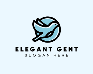 Elegant Flying Bird logo design