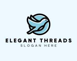 Elegant Flying Bird logo design