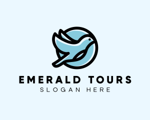 Elegant Flying Bird logo design