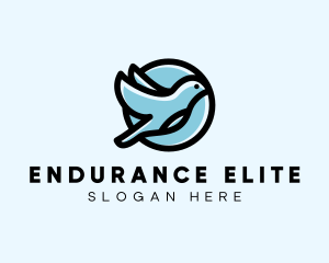 Elegant Flying Bird logo design