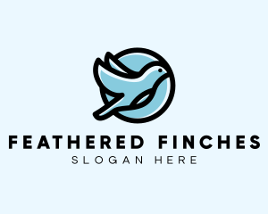 Elegant Flying Bird logo design