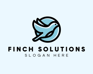 Elegant Flying Bird logo design