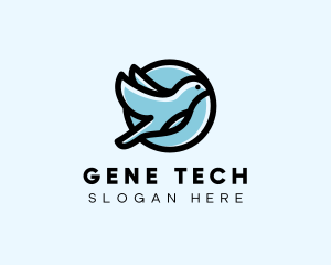 Elegant Flying Bird logo design