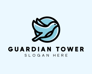 Elegant Flying Bird logo design