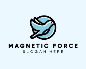 Elegant Flying Bird logo design