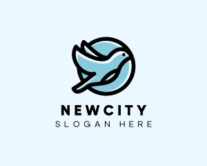 Elegant Flying Bird logo design