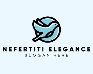 Elegant Flying Bird logo design