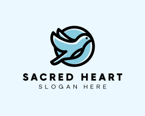 Elegant Flying Bird logo design