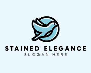 Elegant Flying Bird logo design