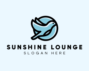 Elegant Flying Bird logo design