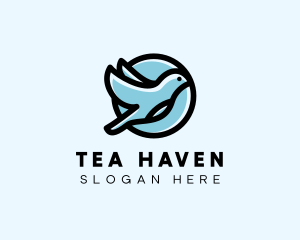 Elegant Flying Bird logo design